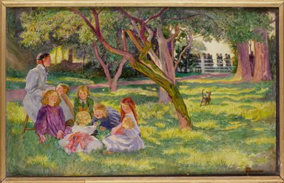 Eén generatie gaat voorbij, en een andere generatie komt: maar de aarde blijft voor altijd bestaan (Prediker 1:4), 1901 door John Byam Liston Shaw